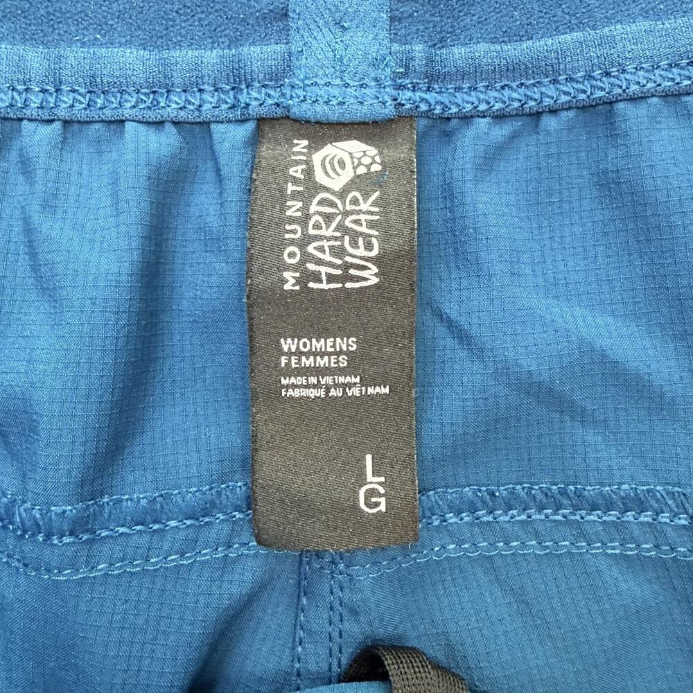Mountain Hardwear Pants Womens Large Blue Hiking Elastic Waist Ankle Travel - Picture 8 of 12